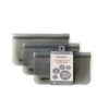 Zippies Steel Grey Reusable Lay Flat Storage Bags LARGE (3s)