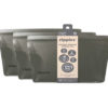 Zippies Steel Grey Reusable Standup Storage Bags LARGE (3s)