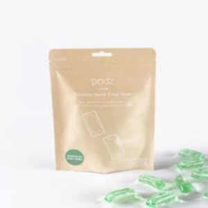 Podz Soluble Hand Soap Pods (Pouch of 10) - Geranium & Herbs