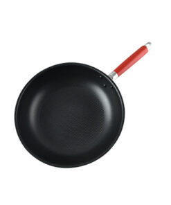 Masflex 28 cm Aluminum Non-stick Wooden Handle Stir Frypan Induction Ready (Suitable for All Stovetops) NS-CX-403