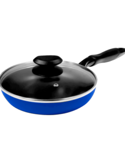 Masflex 26 cm Aluminum Non-stick Classic Stir Frypan With Glass Lid (Induction Ready-Suitable for all stovetops) NS-CX-806/BLUE