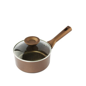 Masflex 16 cm / 1 Liter  Elegance Induction  Saucepan with Glass Lid NZ-M5