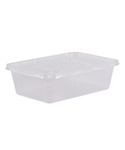 Rectangular Clear Body and Lid 1200ml