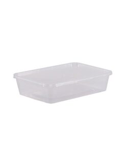 Rectangular Clear Body and Lid 500ml