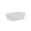 Rectangular Clear Body and Lid 750ml
