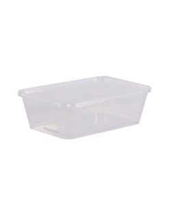 Rectangular Clear Body and Lid 750ml
