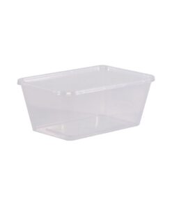 Rectangular Clear Body and Lid 1000ml